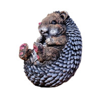 Statueta decorativa, Arici, Gri, 24 cm, DV06-8A