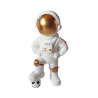 Statueta decorativa, Astronaut fotbalist, 26 cm, BJ1737D