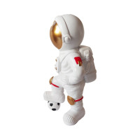 Statueta decorativa, Astronaut fotbalist, 26 cm, BJ1737D