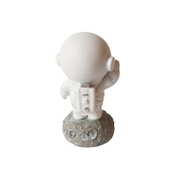 Statueta decorativa, Astronaut pe asteroid, Gri, 11 cm, DY202-7A
