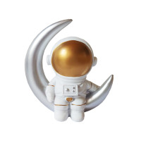 Statueta decorativa, Astronaut pe luna, 12 cm, DY2020-5B
