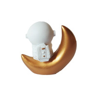 Statueta decorativa, Astronaut pe luna, 6 cm, DY2138-8A