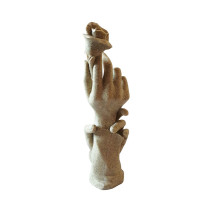 Statueta decorativa, Atingerea Dragostei, Crem, 28 cm, GXL021
