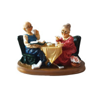 Statueta decorativa, Batrani, Multicolor, 19 cm, GXL45
