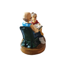 Statueta decorativa, Batrani, Multicolor, 19 cm, GXL45
