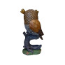 Statueta decorativa, Bufnita pe o creanga, Maro, 18 cm, W8330-1