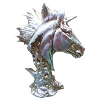 Statueta Decorativa, Bust Cal, Argintiu, 25 cm, DO22X