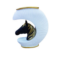 Statueta decorativa Cal, Alb, 20 cm, 091407-1C