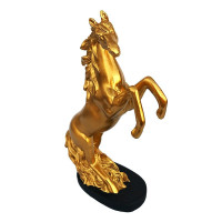 Statueta decorativa Cal, Auriu, 20 cm, 214H-2