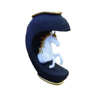 Statueta decorativa Cal, Negru, 20 cm, 091407C
