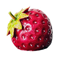 Statueta decorativa, Capsuna, Rosu, 24 cm, DVUG10R