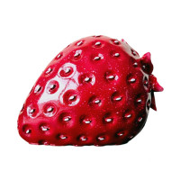 Statueta decorativa, Capsuna, Rosu, 24 cm, DVUG10R