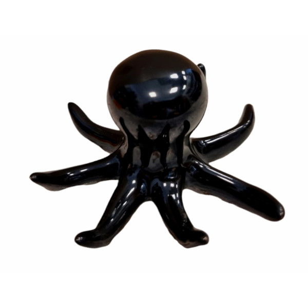 Statueta decorativa, Caracatita, Negru, 12 cm, DV027CN