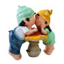 Statueta decorativa, Copii pe Ciuperca, Multicolor, 24 cm, DVF4034P