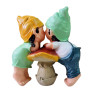 Statueta decorativa, Copii pe Ciuperca, Multicolor, 24 cm, DVF4034P