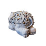 Statueta decorativa, Elefant cu perle, Gri, 14 cm, DVSAS072