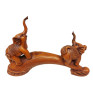 Statueta decorativa, Familie de Elefanti, Maro, 35 cm, L3248X