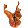 Statueta decorativa, Familie de Elefanti, Maro, 35 cm, L3248X