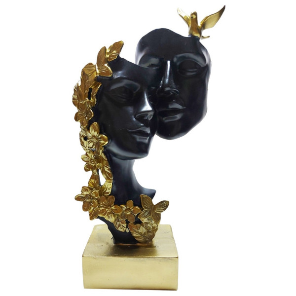 Statueta Decorativa, Indragostiti, Negru, 26 cm, DO22067
