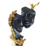 Statueta Decorativa, Indragostiti, Negru, 26 cm, DO22067