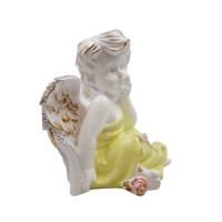 Statueta decorativa, Inger, Galben, 25 cm, DV21-16S