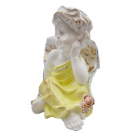 Statueta decorativa, Inger, Galben, 25 cm, DV21-16S