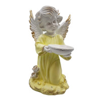 Statueta decorativa, Inger, Galben, 32 cm, DV08-4S