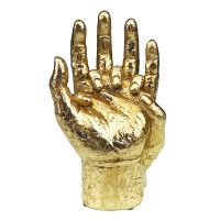 Statueta decorativa Maini unite, El si Ea, Auriu, 25 cm, 1188H