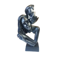 Statueta Decorativa Masca, Indragostiti, Negru, 28 cm, 064SX