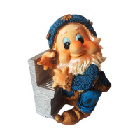 Statueta decorativa Pitic cu pian, Rosu, 21 cm, 356325DV-1