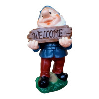 Statueta decorativa, Pitic Welcome, Multicolor, 20 cm, DVG0124P