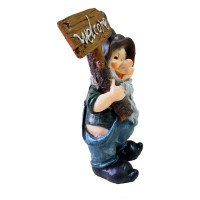 Statueta decorativa, Pitic Welcome, Multicolor, 51 cm, DVF4022P