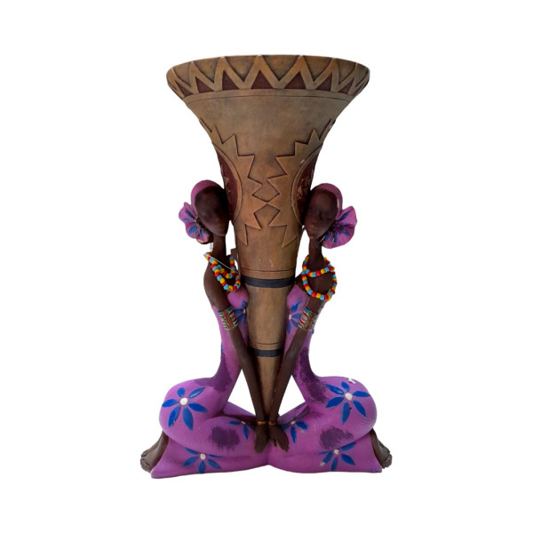 Statueta decorativa, Vaza Africana, 30 cm, LP006