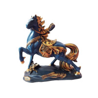 Statueta in forma de Cal, Albastru, 26 cm, TT031