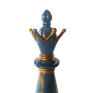 Statueta, Piesa de sah, Regina, Albastru, 39 cm, SR1653